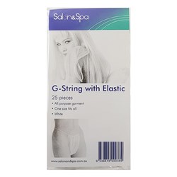 SALON & SPA Disposable g-strings (elastic) larger size